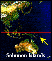 ソロモン諸島の地図